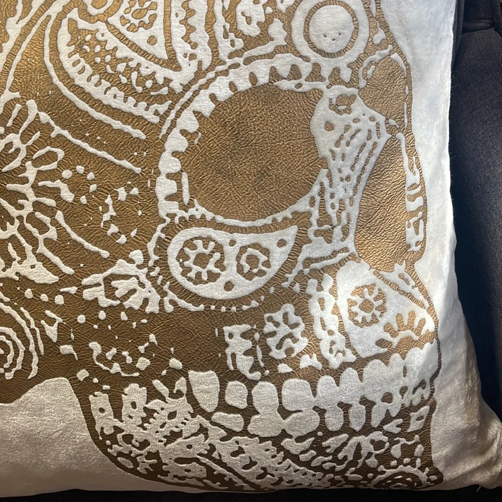 Z Gallerie Sugar Skull Throw Pillow